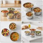 Caserole din Inox 5buc/set, Engros - imagine 2