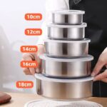 Caserole din Inox 5buc/set, Engros - imagine 3