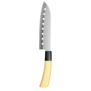 Cutit Profesional de Bucatarie Imitatie Lemn cu Lama 17cm, Engros