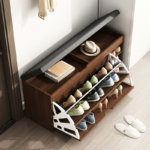 Dulap pentru Pantofi Tip Bancheta 100 x 34 x 51 cm Alb, Engros - imagine 4