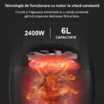 Friteuza cu Aer Cald 6L 2400W, Engros - imagine 3