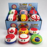 Jucarie Squishy Dumpling 12buc/set 9cm cu Steaguri de Tari, Engros