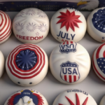 Jucarie Squishy Dumpling 12buc/set 9cm cu USA si Liberty, Engros - imagine 2