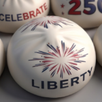 Jucarie Squishy Dumpling 12buc/set 9cm cu USA si Liberty, Engros - imagine 3
