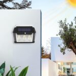 Lampa Solara De Perete Cu 2 Becuri Led Retro Si Senzor De Miscare, Engros - imagine 2