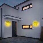 Lampa Solara De Perete Cu 2 Becuri Led Retro Si Senzor De Miscare, Engros - imagine 3
