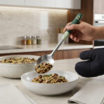 Lingura din Inox cu Maner de plastic 35cm, Engros - imagine 2