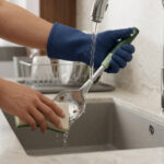 Lingura din Inox cu Maner de plastic 35cm, Engros - imagine 3