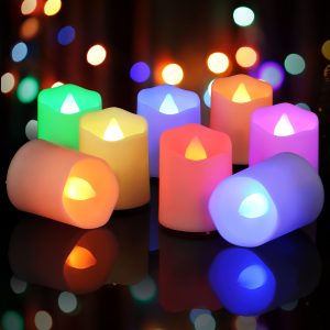 Lumanari Led Flacara Color 24buc/set, Engros 
