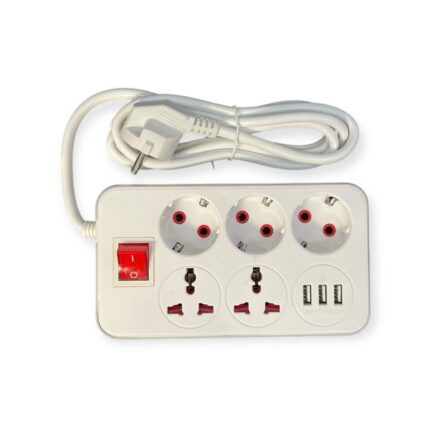 Prelungitor 3m Cu 5 Prize Și 3 Usb-uri, Engros