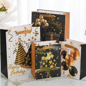 Pungi Cadou Happy Birthday Marime S 23x18x10cm,Mry 13-18,Engross