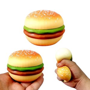 Set 12X Squishy Hamburger, Engros