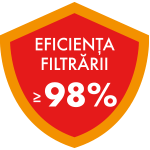 Eficienta filtrarii >98%