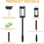 Set 8 X Lampă Solară De Grădină Rezistentă La Apă IP65, Engross - imagine 2