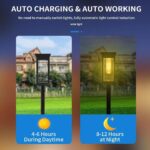 Set 8 X Lampă Solară De Grădină Rezistentă La Apă IP65, Engross - imagine 3