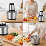 Tocator electric 5L carne si legume cu 4 lame inox si 2 viteze, Engros - imagine 2