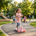 Trotineta Pentru Copii 1-10 Ani cu Ghidon Reglabil, Engros - imagine 2