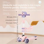 Trotineta Pliabila cu 3 Roti cu Sunete, Lumini si Baloane de Sapun, Engros - imagine 3