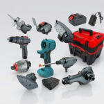 Trusa scule 13 in 1 cu 1 acumulator 48V, Bormasina, Cheie Impact, Minidrujba, Fierastrau Sabie