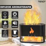 Umidificator 250ml difuzor cu sare de himalaya design flacara, Engross - imagine 4