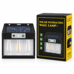 Lampa Solara cu 3 Becuri Retro 15×16 cm Model Ieftin Lumina Alb Cald 2700k, Engros