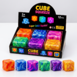Cube Squeez 12 Buc/Set Jucarie Anti-Stres 6cm Model Sidef , Engros