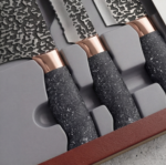 Set Cutite 6 Piese BASS® Gri, Engros - imagine 2