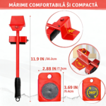 Set Pentru Mutat Mobila Pe Roti 150kg, Engros - imagine 3