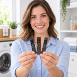 Carlige Negre Pentru Rufe 24 Buc/Set de 7cm, Engros - imagine 3