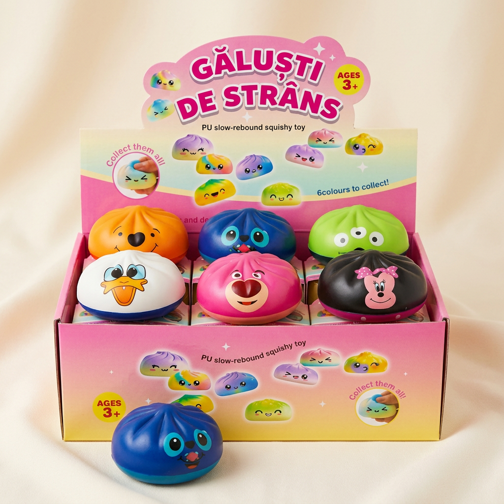 magnific__talk__25608.png Jucarie Anti-Stres Squishy Dumpling 12 Buc/Set Model Disney 9 cm, Engros - imagine 1