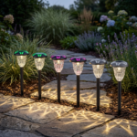 Lampa Solara 35cm Ieftine Model Fluturasi 6buc/set, Engros