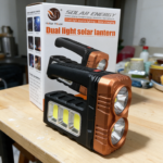 Lanterna 5 Led-uri 3W cu Incarcare Solara/Priza 400 lm, Engros - imagine 2